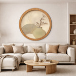 Tablou zen rotund - Natural