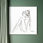 Tablou din lemn pentru perete - Nuduri feminine