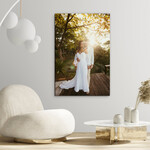 UV printing of a photo on wood as a picture