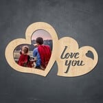 Dřevěný fotorámeček - Love you