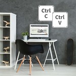 Drevená dekorácia do študentskej izby - Ctrl