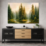 Wooden wall art - Forest landscape