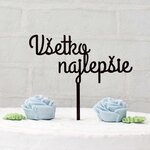 Zápich na tortu z dreva - Všetko najlepšie