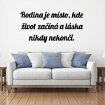 Nálepka na zeď - český citát