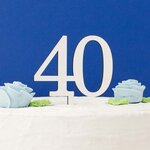  Čislica do torty z dreva 40 