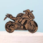 Drevený zápich do torty pre motorkára na narodeniny 
