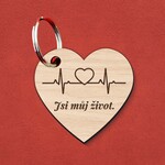 Dřevěná klíčenka - Jsi můj život