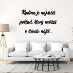 Drevený citát na stenu - rodina 