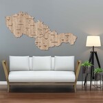 Nástěnné mapy krajů - Česká republika a Slovensko