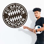 Dřevěné logo klubu - FC Bayern Munchen