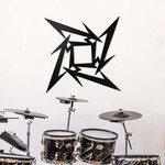 Dřevěný symbol - Metallica Ninja Star