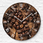 Retro hodiny do kuchyne - Coffee