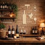 Decorațiune din lemn - Vin