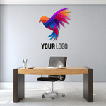 3D colored logo for the wall made of wood - custom production