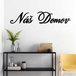 Nálepka na zeď - Český nápis - Náš domov