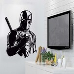 Dřevěný 3D obraz na zeď - Deadpool